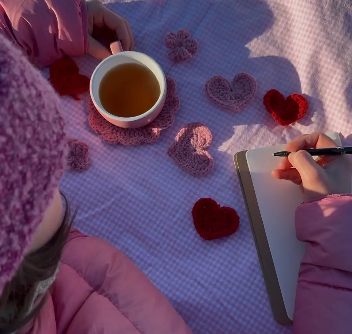 knot the end - yarnlets - Valentine colour set (whispering willow)